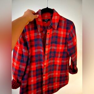 Madewell flannel shirt size XS
